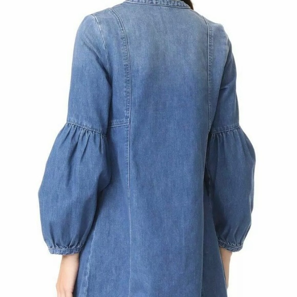 Ulla Johnson denim lace up Dress size 0 - Picture 2 of 9